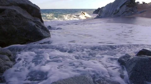 Rocks and beach Stockbeeldmateriaal 78647496