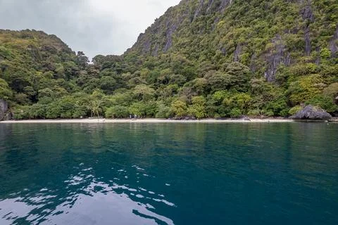 Rocks and Beach 스톡 사진