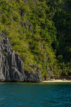 Rocks and Beach Foto stock