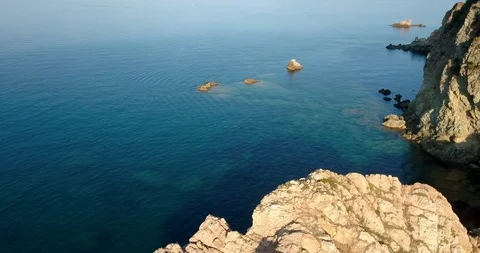 Rocks and cliffs by the seaside Stock Footage 108089766