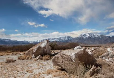 Rocks and clouds Stock Photos