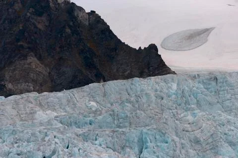 Rocks and glacier Stock Photos