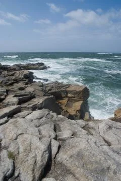 The rocks and the ocean Stock Photos