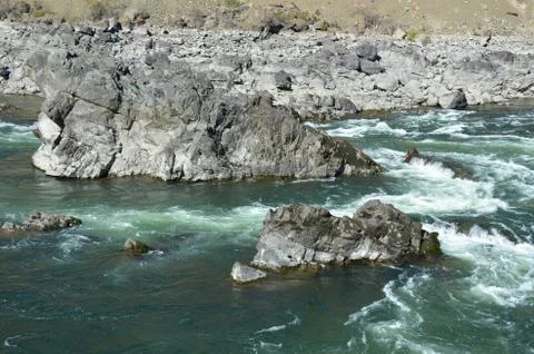 Rocks and rapids Foto stock