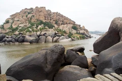 Rocks and the River Stock Photos