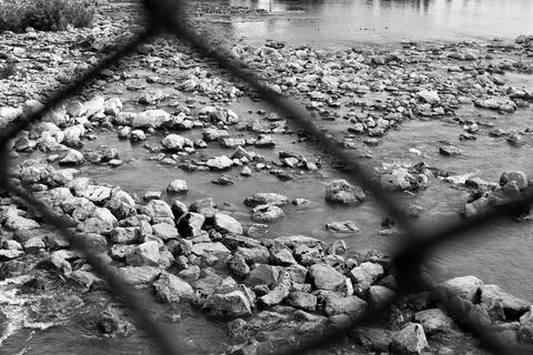Rocks and river Stock Photos