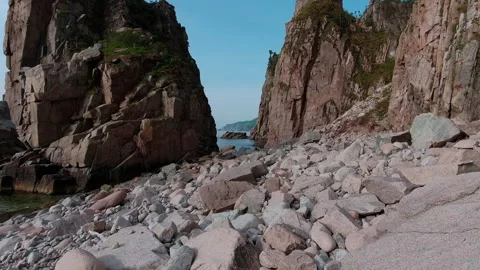 Rocks and sea Stock Footage 219212830