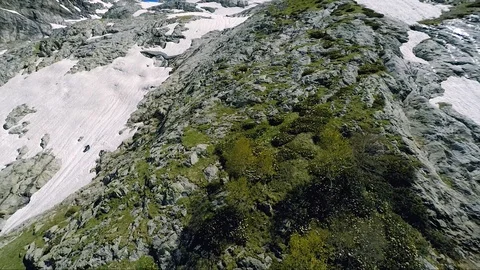 Rocks and snow Stock Footage 102204136