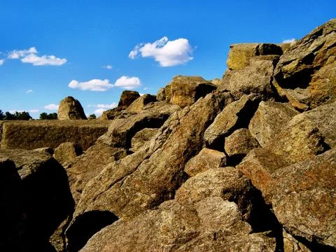 Rocks and trees 写真素材
