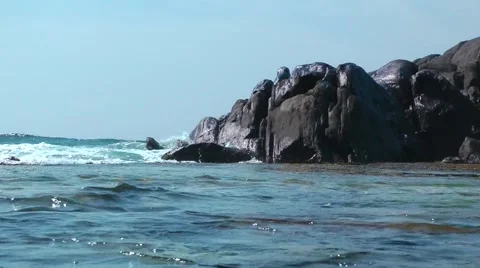 Rocks and the Water 스톡 동영상 61753701