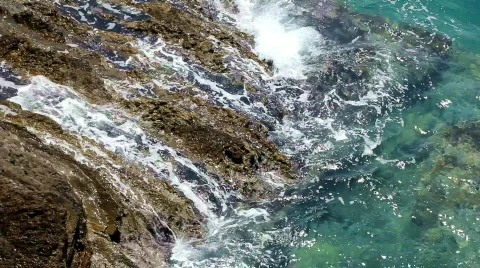 Rocks and waves Stock Footage 768981