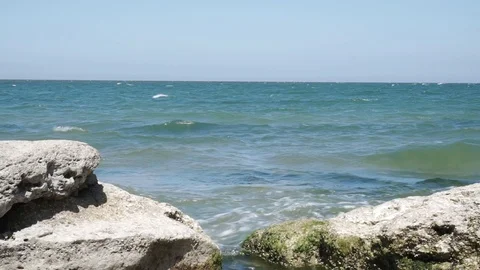 Rocks and waves Stock Footage 112889839