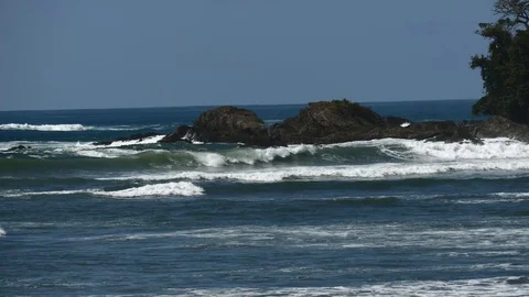 Rocks and waves Stock Footage 126669561