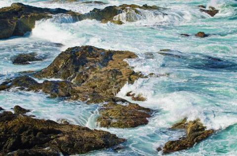 Rocks and waves Foto stock