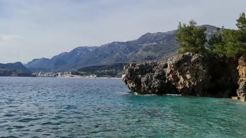 Rocks on the background of the city Stock Footage 183814878