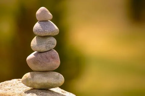 Rocks Balanced In A Stack Stock Photos