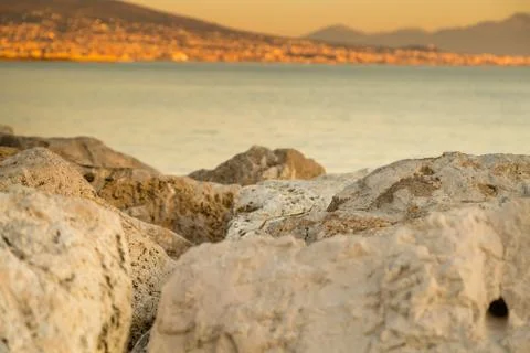 Rocks on bay Stock Photos