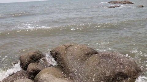 Rocks on the beach Stock Footage 63749991