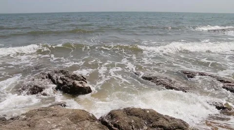 Rocks on the beach Stock Footage 63750081