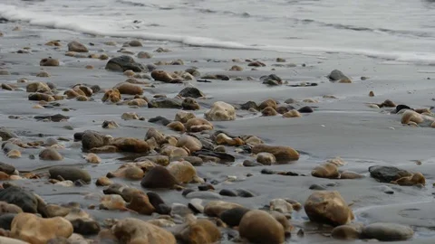 Rocks on the beach Stock Footage