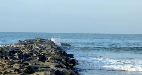 Rocks at the Beach Stock Footage 101894548