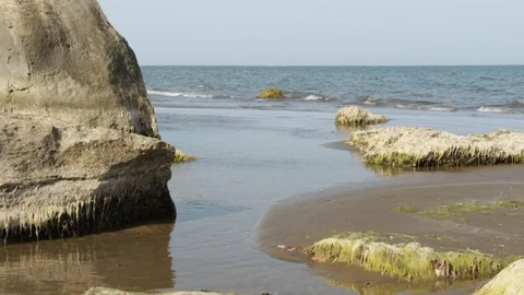 Rocks on the beach Stock Footage 113472668