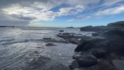 Rocks on a beach Video stock 168026126