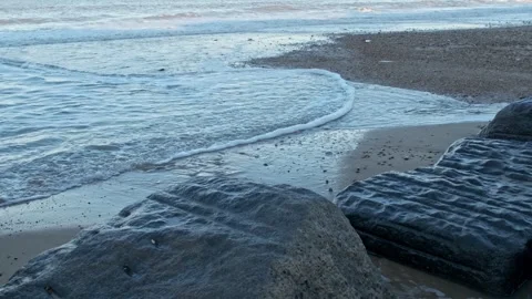 Rocks on the beach Stock Footage 253979715