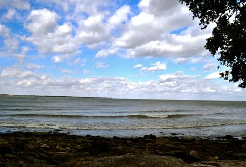 Rocks on beach Stock Photos