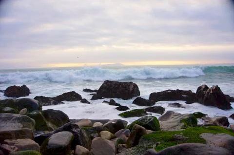 Rocks on the beach Stock Photos