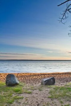 Rocks on a beach Fotos Stock
