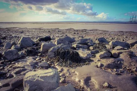 Rocks on the beach Stock Photos
