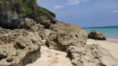 Rocks on the beach Stock Photos