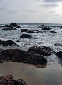 Rocks on the beach Stock Photos