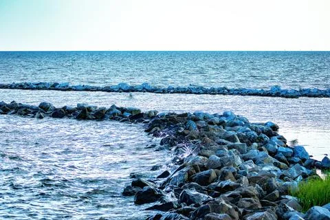 Rocks on the Beach Stock Photos