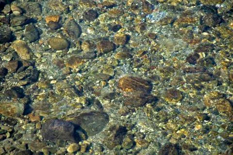 Rocks below Water Layer Stock Photos