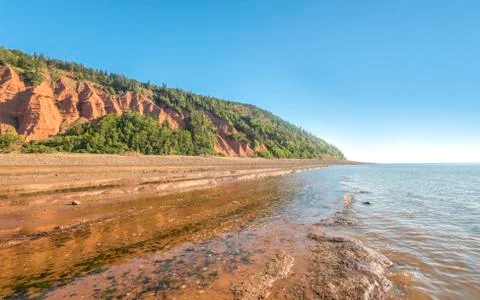 Rocks of the blomidon cliffs Stock Photos