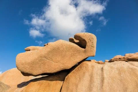 Rocks in the brittany Stock Photos