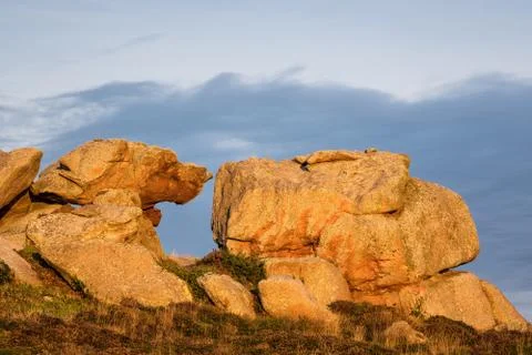 Rocks in the brittany Foto stock