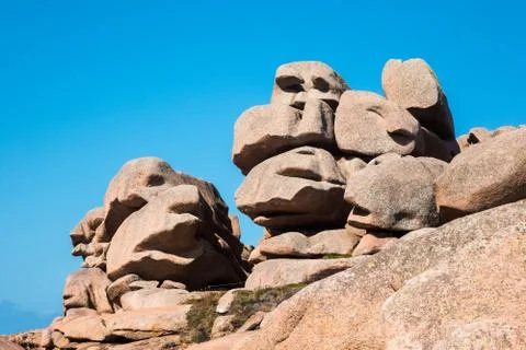 Rocks in the Brittany Stock Photos