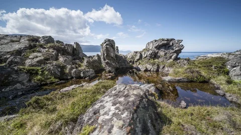 Rocks on coast Stock Footage 87787953