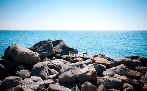 Rocks on the coast Stock Photos