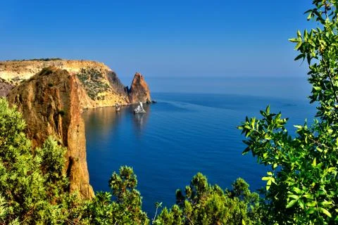Rocks on the coast 스톡 사진