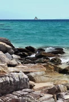Rocks on coast Stock Photos