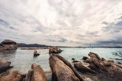 Rocks in the coast of Sardinia Stock Photos