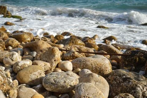 Rocks on the coastline Stock Photos