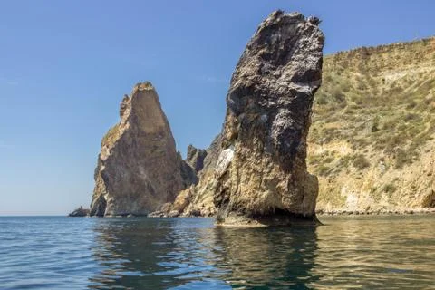 Rocks in the Crimea Stock Photos