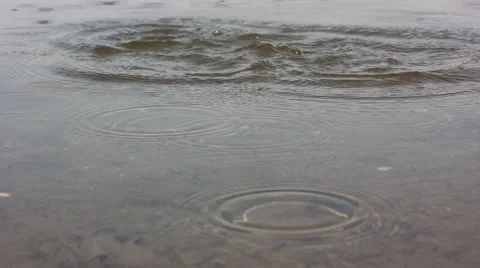 Rocks falling into the water Vídeo Stock 55337697