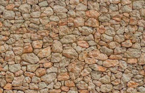 Rocks fence pattern Stock Photos