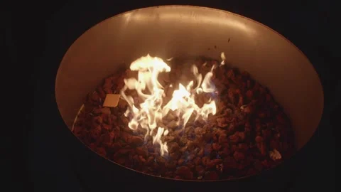 Rocks on Fire Slow Motion Stock Footage 280787961